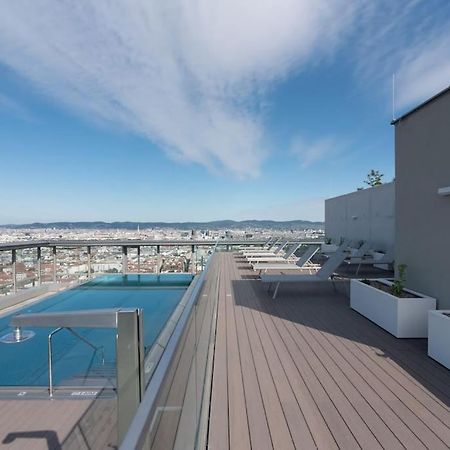 Hoch Hinaus, Neu Und Stilvoll Mit Pool Am Dach Apartman Bécs Kültér fotó