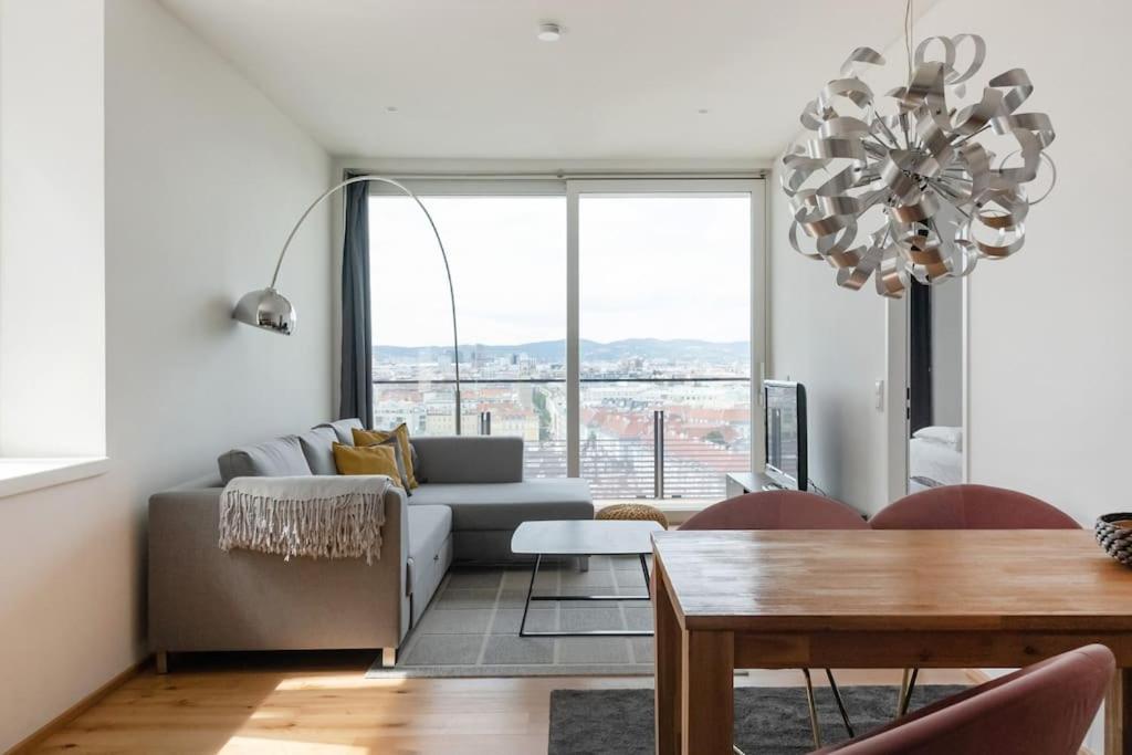 Hoch Hinaus, Neu Und Stilvoll Mit Pool Am Dach Apartman Bécs Kültér fotó