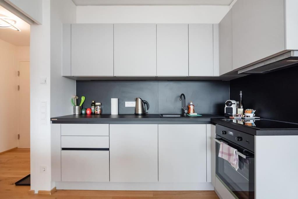 Hoch Hinaus, Neu Und Stilvoll Mit Pool Am Dach Apartman Bécs Kültér fotó
